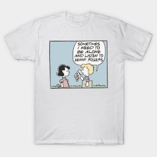 Kenny Rogers / Vinyl Obsessive Comic / Fan Art Design T-Shirt